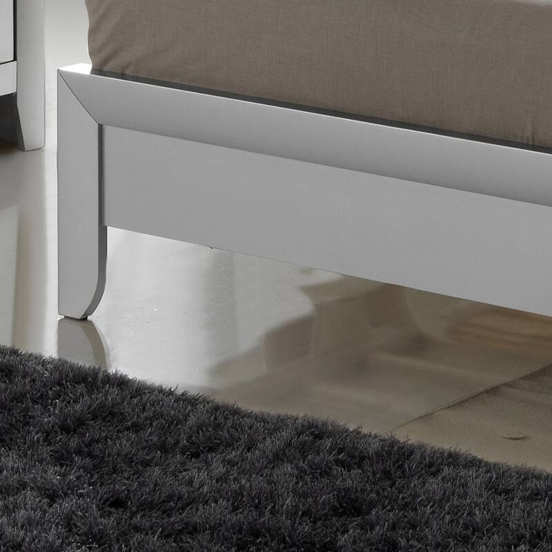 Full Size Particle Board Platform Bed with Sturdy Construction and Modern Design