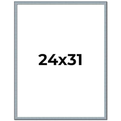 24x31 Frame Rustic Sky Blue Solid Wood Picture Frame | 0.75 Inch