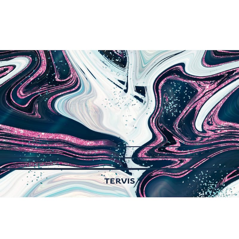 Tervis Traveler Purple Teal Marble Triple Walled Insulated Travel Tumbler, Stainless Steel - 20oz
