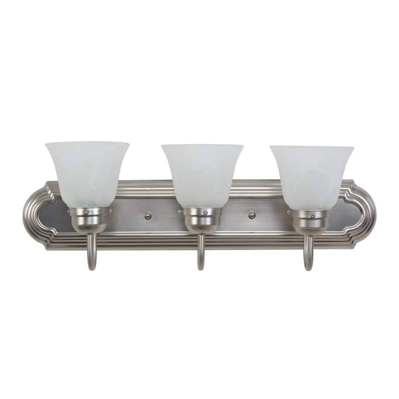 Yosemite Home Decor Vanity Lighting Series Three Lights Vanity - Silver