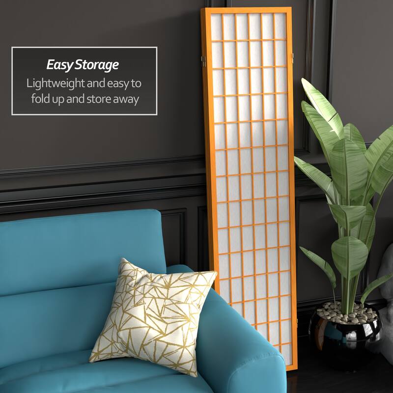 Wood and Rice Paper Windowpane Shoji Screen (China)