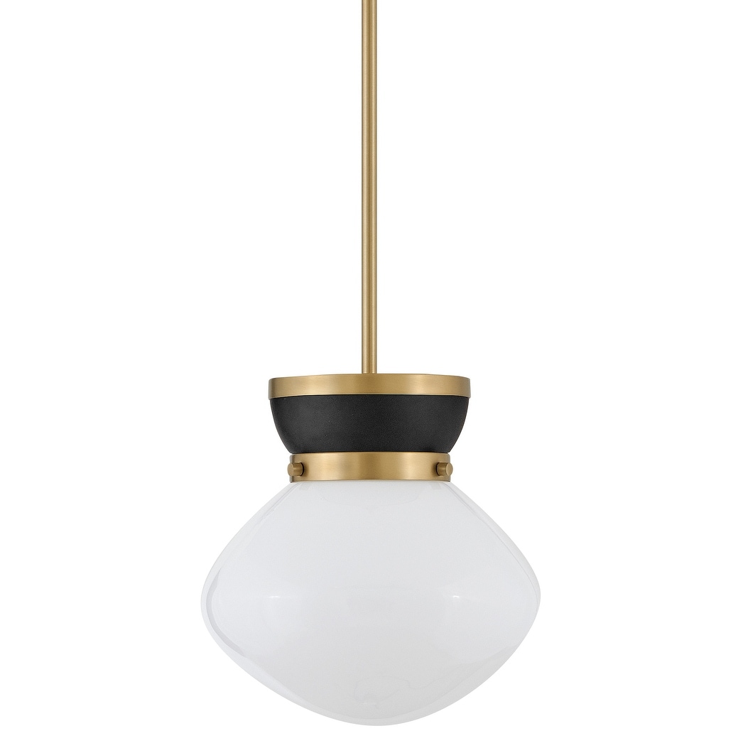 Lark 83607 Lucy 10" Wide Mini Pendant with Cased Opal Glass