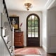 preview thumbnail 6 of 55, Modern Farmhouse 2-light Water Pattern Hammered Glass Flush Mount 9in