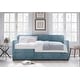 preview thumbnail 4 of 8, Melissa Twin Upholstered Daybed with Trundle Blue