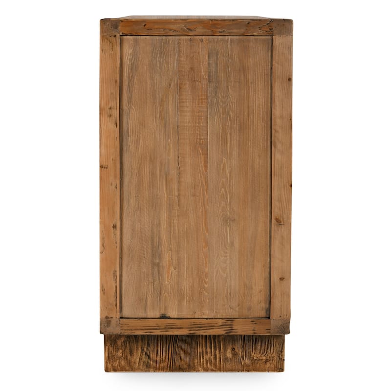 Classic Home Bast 4-Door Reclaimed Pine Wood Buffet Sideboard