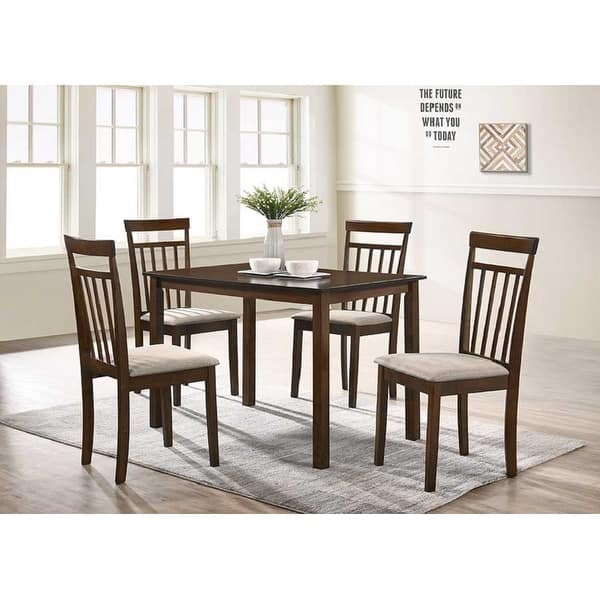 Raymond Wood 5 Piece Dining Table Chair Set Overstock 32743120