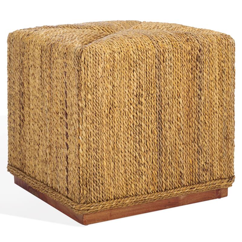 SAFAVIEH Couture Donnabella Woven Abaca Ottoman
