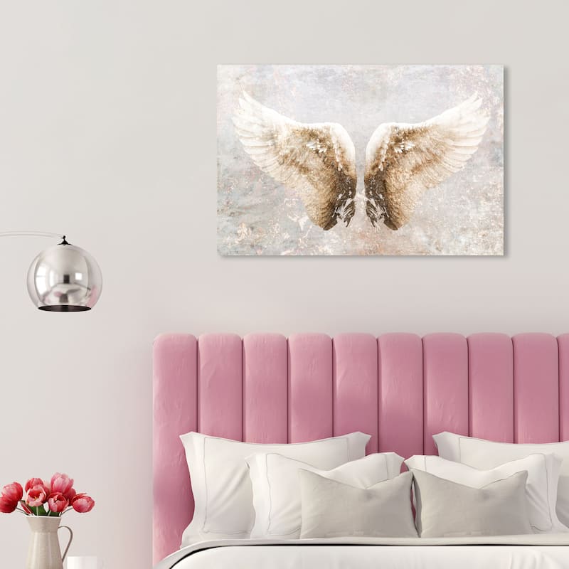 Wynwood Studio Canvas Fashion and Glam Let's Fly Away White and Cream White Modern & Contemporary Wall Art Canvas Print - 20 x 30