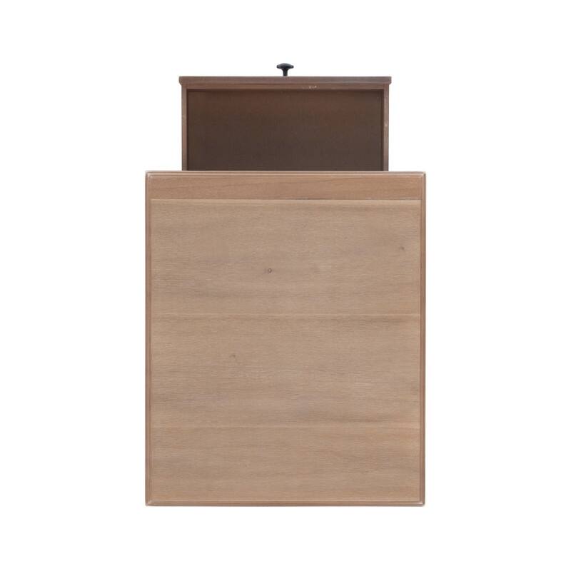 Linon Jowin Classic Wood Side Table with Storage