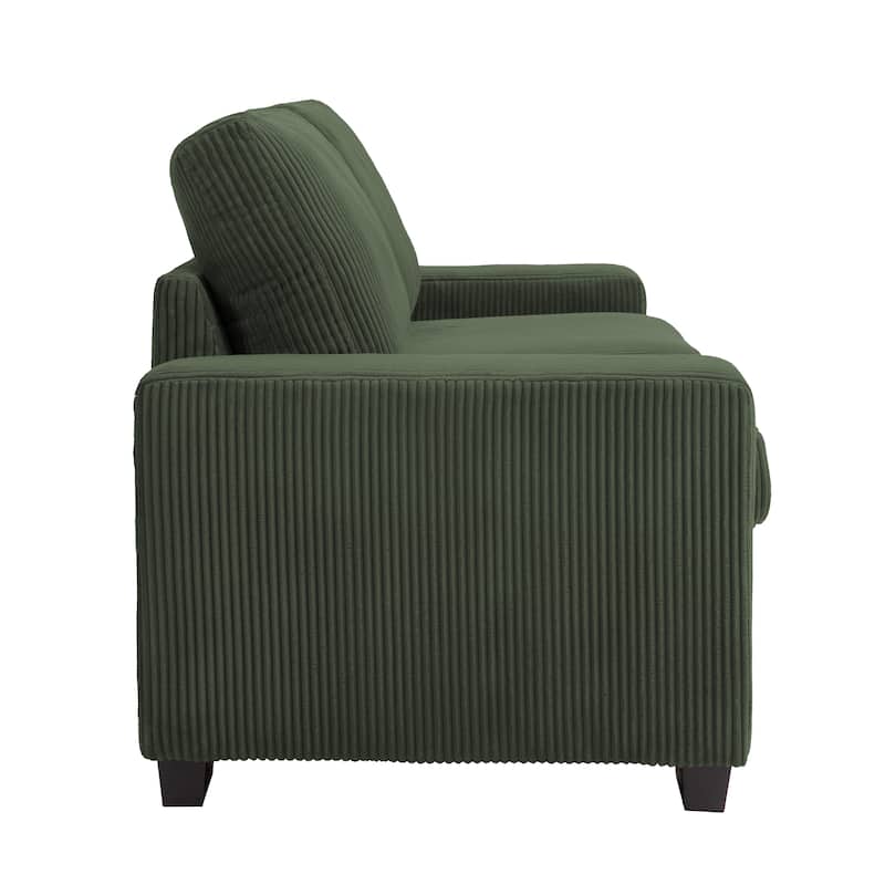 Modern 80" Upholstered Fabric 3-Seater Sofa