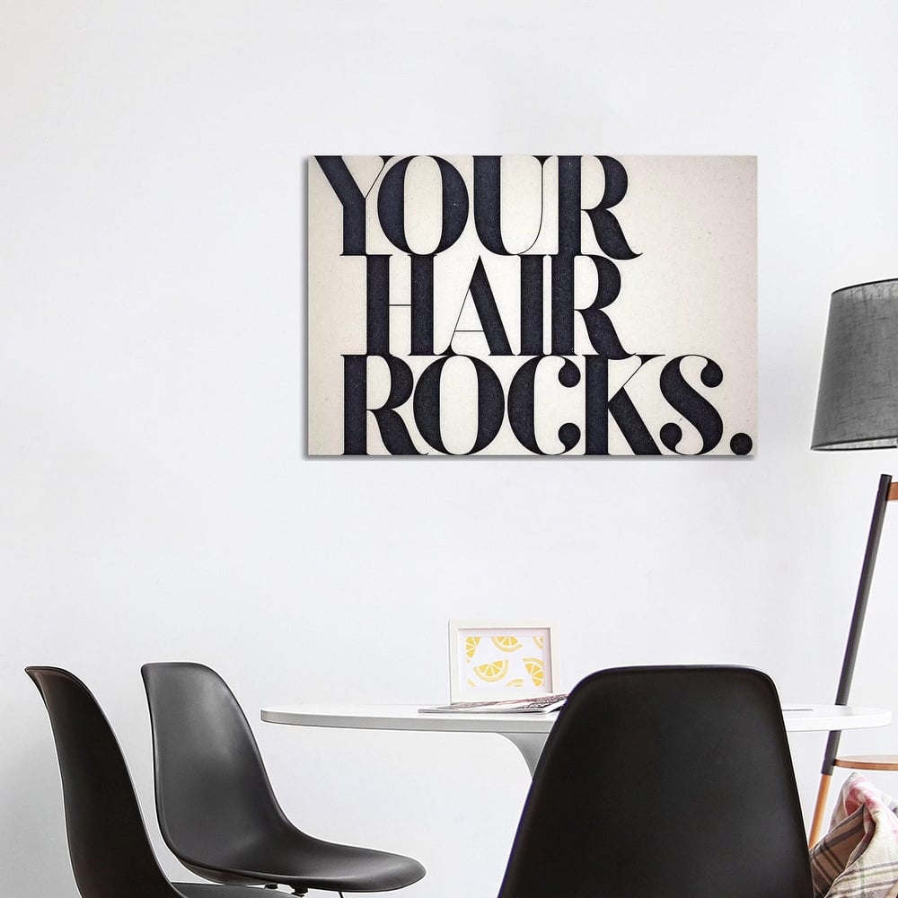 iCanvas "Your Hair Rocks" by 33 Broken Bones Canvas Print