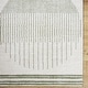 preview thumbnail 19 of 34, Livabliss Scandinavian Fossay Shag Stripe Washable Area Rug