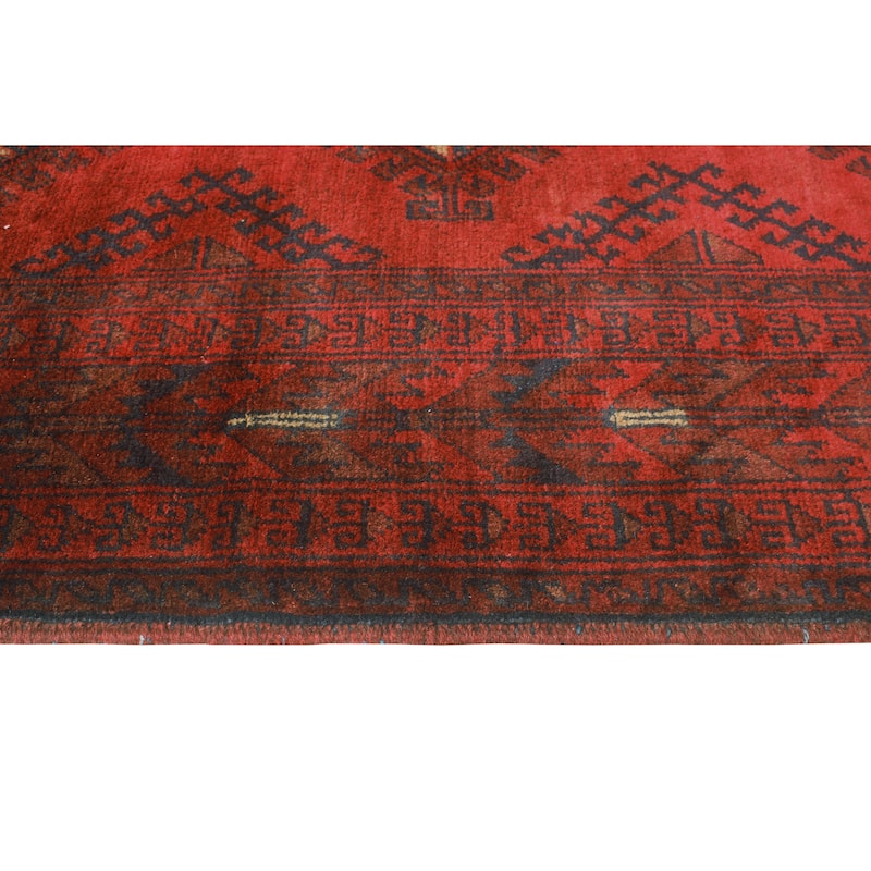 Khal Mohammadi Velma Red/Navy Runner - 2'9" x 9'7"