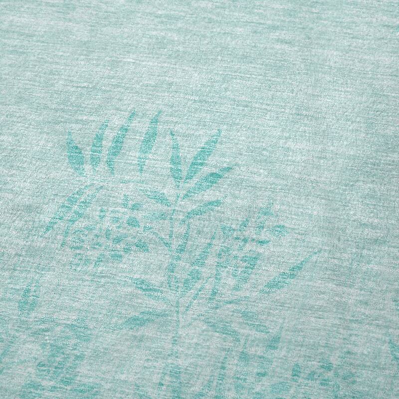 Premium Machine Washable Modern Floral Sherpa Throw Blanket