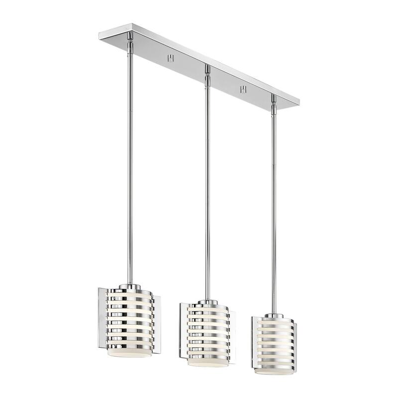 Livex Lighting Hilliard 3 Light 36-1/2" Wide Linear Pendant with Hand