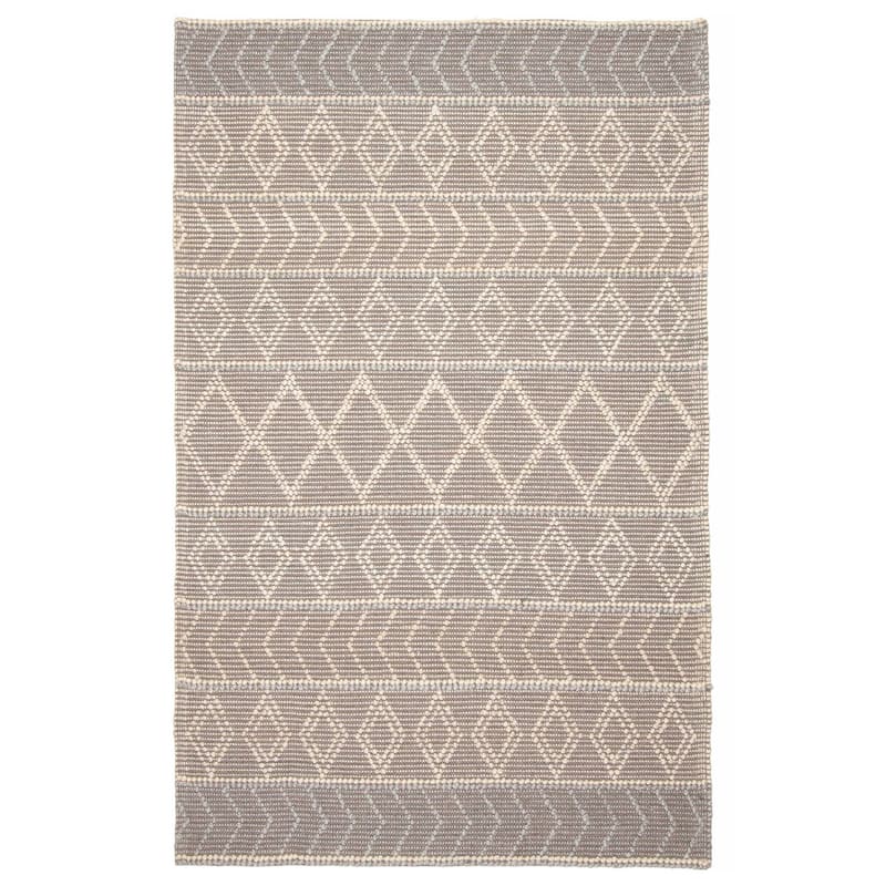 ECARPETGALLERY Braid weave Sienna Brown Wool Rug - 5'1 x 7'11 - Brown - 5'1 x 7'11