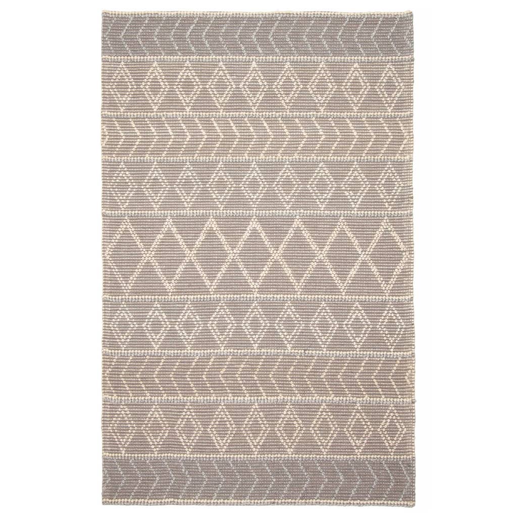 ECARPETGALLERY Braid weave Sienna Brown Wool Rug - 5'1 x 7'11