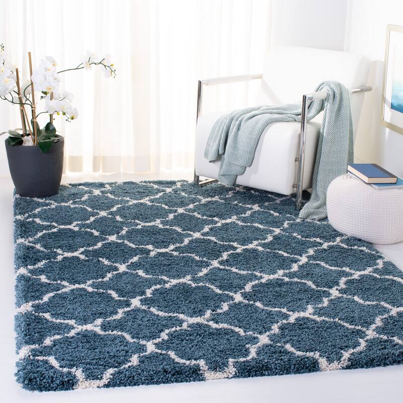 SAFAVIEH Hudson Shag Vitchka Glam Trellis 2-inch Area Rug