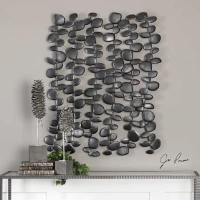 Uttermost 34 Inch x 40 Inch Skipping Stones Iron Dimensional Wall Art