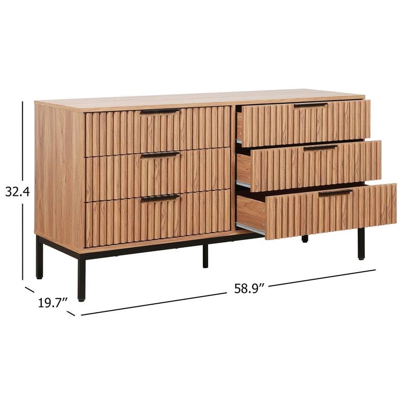 SAFAVIEH Home Lylia 6-Drawer Dresser