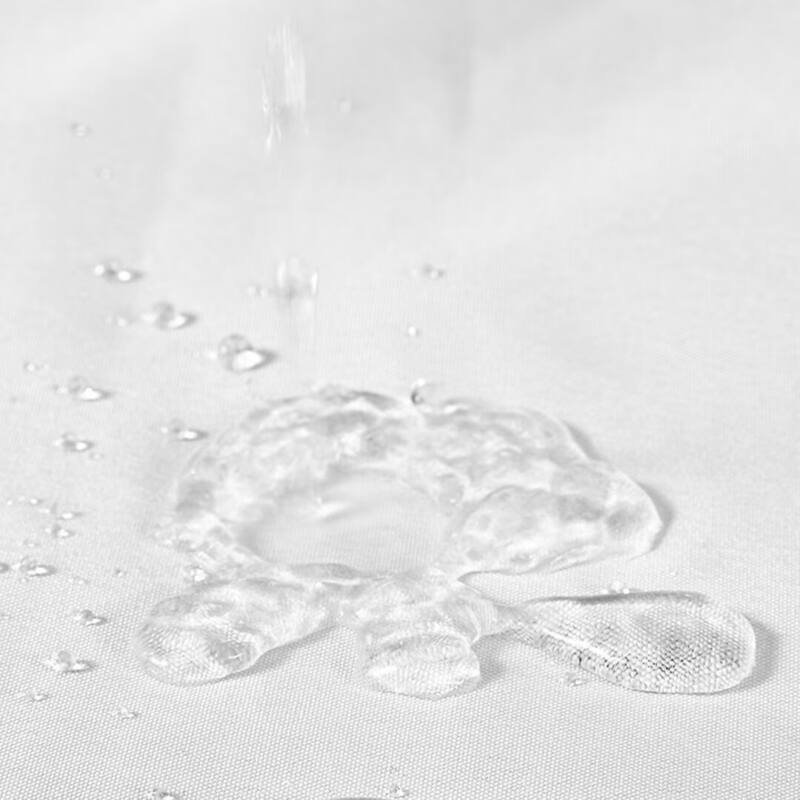 Slub Linen Texture Snap-in Liner Shower Curtain with Hooks