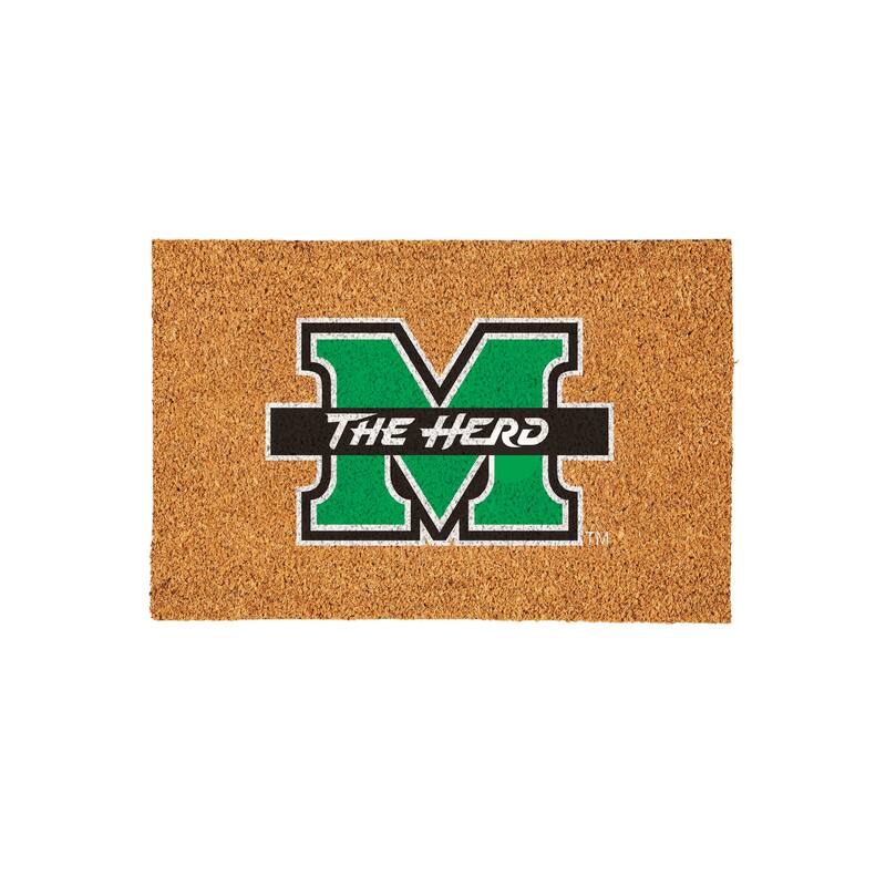 Marshall University Full Color Indoor/Outdoor Coir Mat