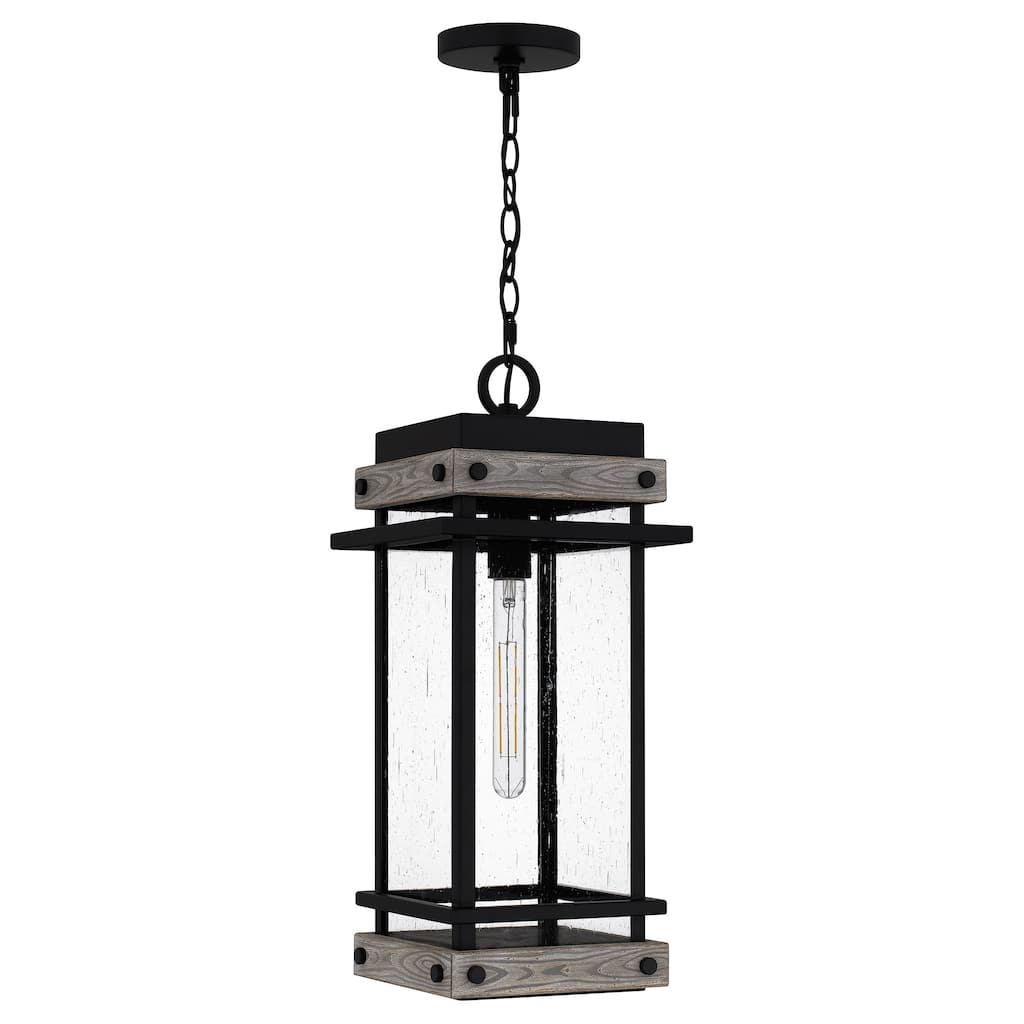 Strader 1-Light Matte Black Mini Pendant Light