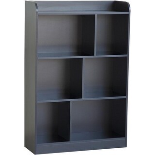 6 Cube Bookcase with Back Panel, Multifunctional Storage Organizer for ...