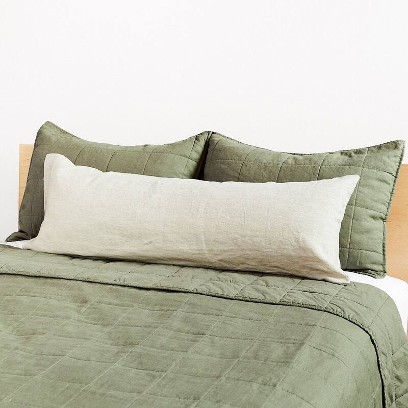 French Linen Pillow with Removable Sham by BOKSER HOME