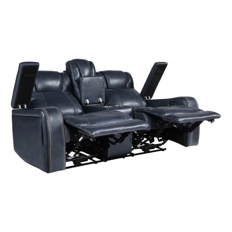 Lourical 2-Piece Leather Match Power Reclining Sofa Set