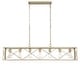 preview thumbnail 52 of 68, Kiro 5-light Farmhouse Linear Chandelier Faux Wood Dining Lighting with UL Certified - 36''