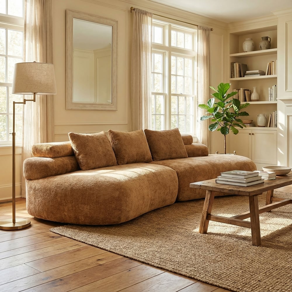 Christopher Knight Home - Compressed Modern Upholstered Modular Sectional Sofa