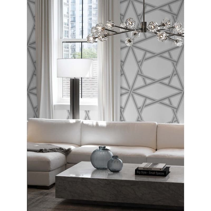 NextWall Crossroads Geo Peel and Stick Wallpaper