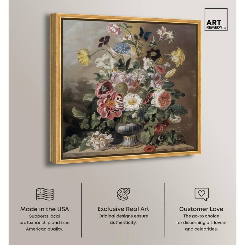 Classical Dream Vase Canvas by Art Remedy