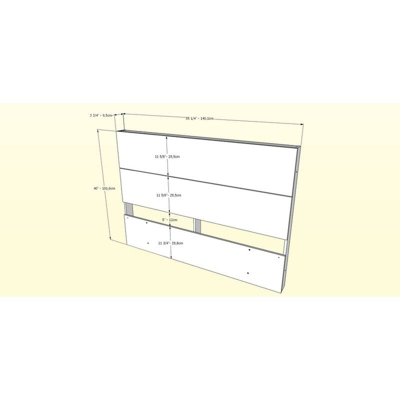 Nexera Storage Bed with Headboard, White and Walnut