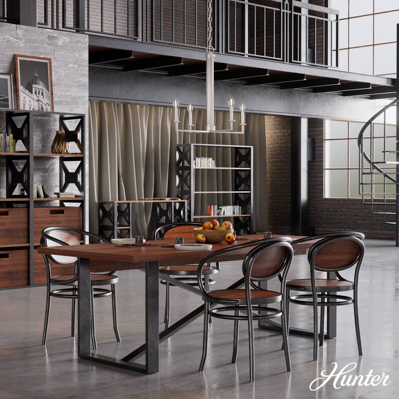 Hunter Bearden Chandelier - Entry, Dining Room, Kitchen Island - Transitional, Industrial, Contemporary, Candle