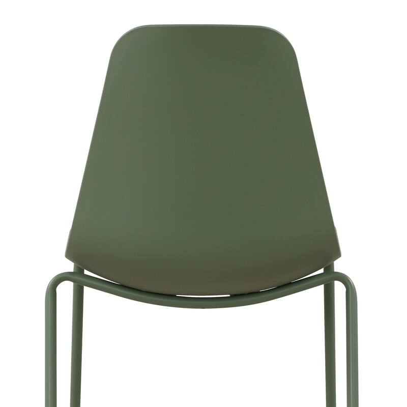 Poly & Bark Isla Stackable Dining Chair (Set of 4) - Pistachio Green