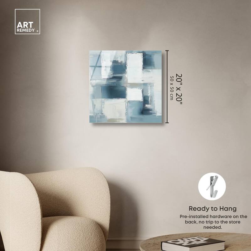 Deconstructed Blue I Acrylic by Art Remedy, Ready to Hang
