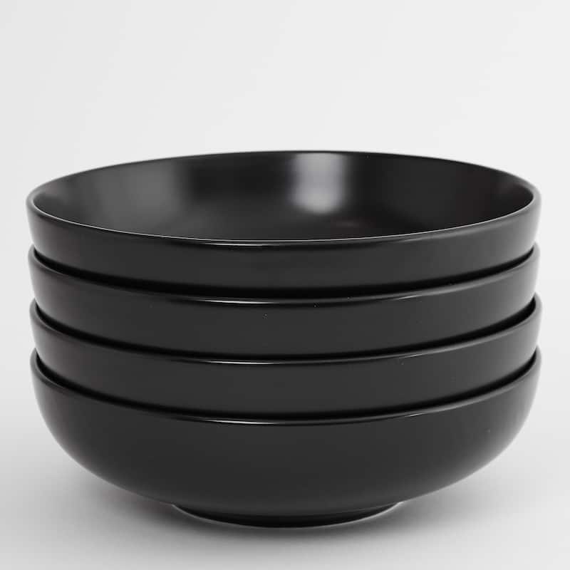 Euro Essential 4 Piece 9.25" Stoneware Bistro Bowl Set