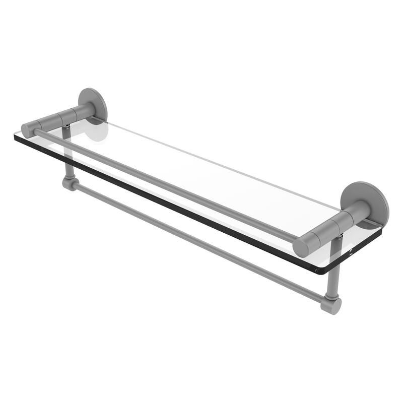 Allied Brass Fresno Collection 22 Inch Glass Shelf with Vanity Rail and ...