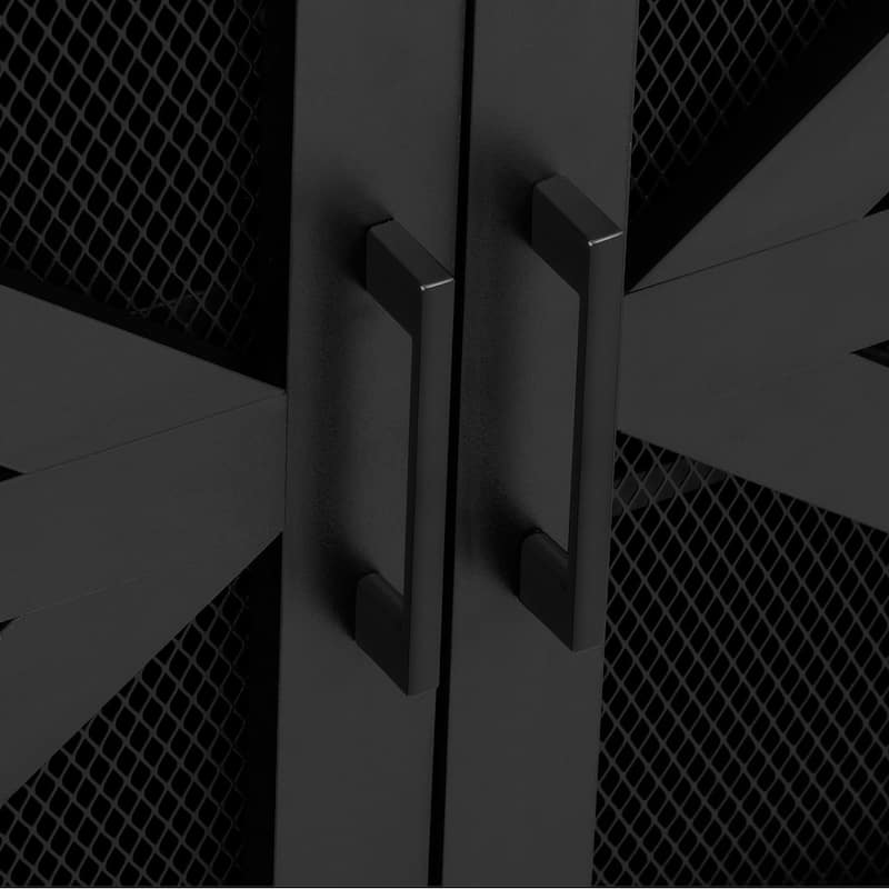 Farmhouse 55" Sideboard with 2 Sliding Barn Doors and 3 Drawers for Stylish Home Storage Solution