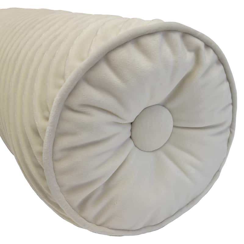 Edie At Home Chelsea Spliced Neckroll Decorative Throw Pillow 8x24