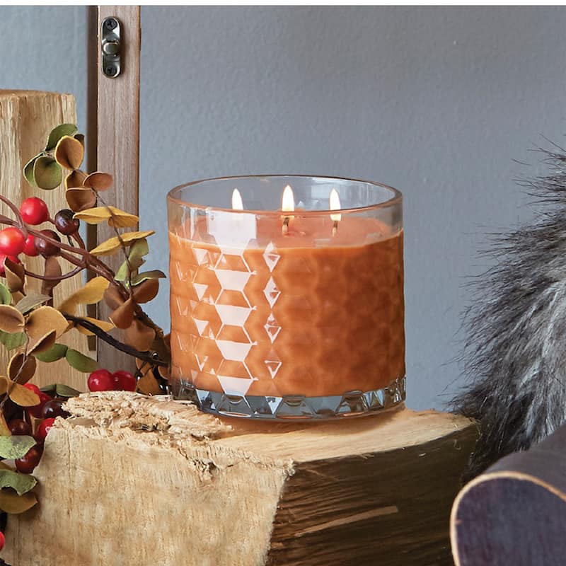 Root Mulled Cider Scented 3-Wick Signature Honeycomb Jar