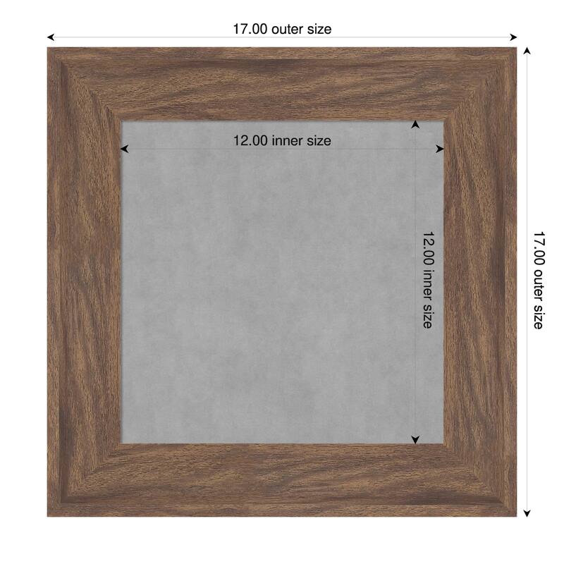 Amanti Art Pia Medium Brown Framed - 17 x 17 in