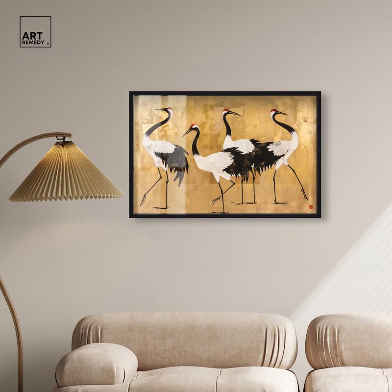 Birds of Gold Shadowbox by Art Remedy
