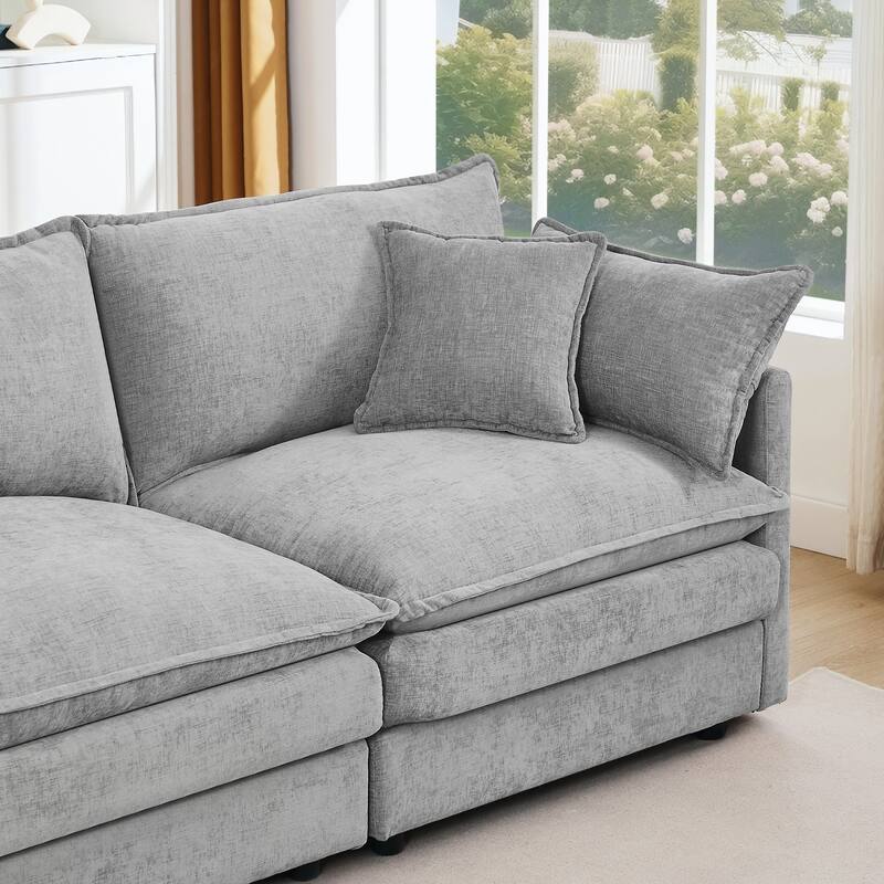 Modular Sectional Sofa, 102 Inch L Shaped Couch Set for Living Room