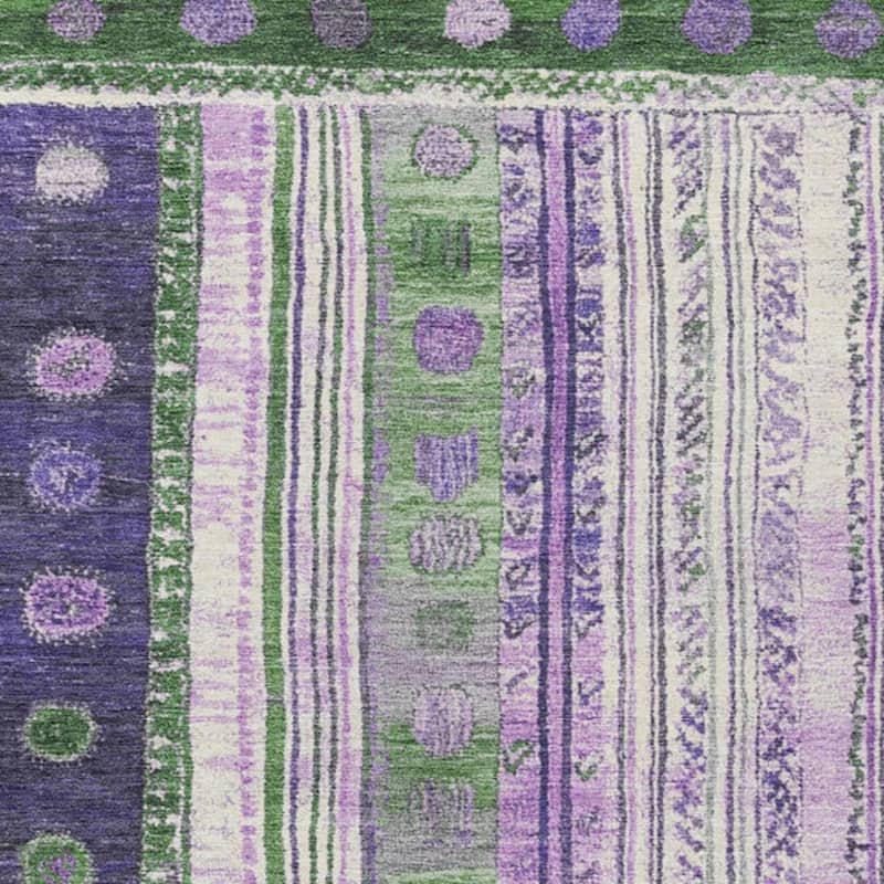 HomeRoots Striped Transitional Rectangle Outdoor Rug