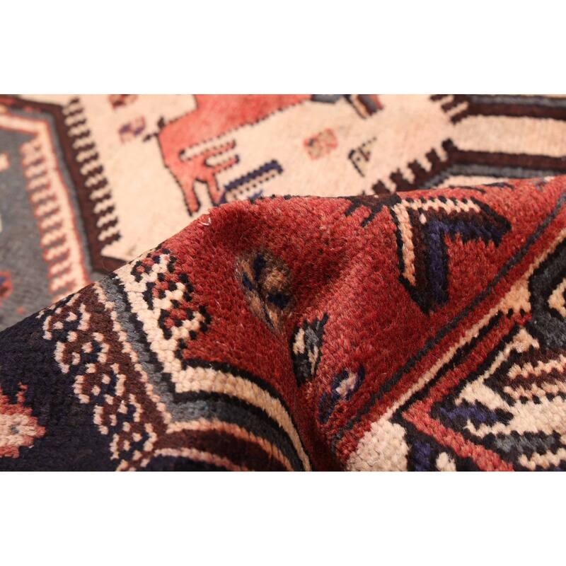 ECARPETGALLERY Hand-knotted Kayseri Vintage Dark Copper, Dark Navy Wool Rug - 4'8 x 9'6