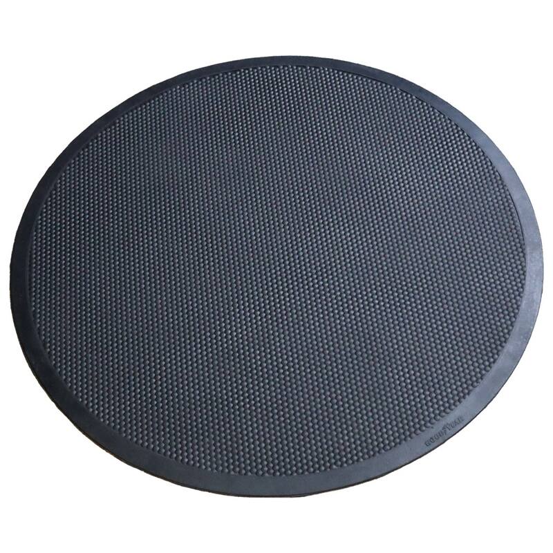 Rubber-Cal Rubber "BBQ Under Grill Mat" - 5mm x 32" Diameter Round Mat - 32in Diameter