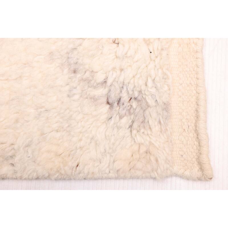 ECARPETGALLERY Hand-knotted Looma Cream Wool Rug - 7'11 x 10'0